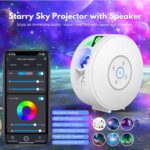 Starry Sky projektor med højtaler, film, alarm og App styret