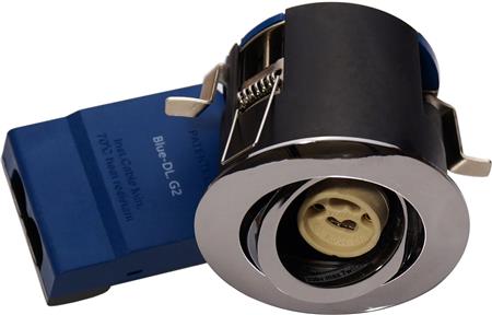 SOLAR LIGHT BLUE-DL 66 G2 RUND GU10 KIP KROM - Easylight.dk
