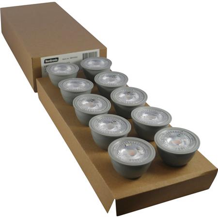 NORDTRONIC 10 STK. LYSKILDE GU10 5,5W 2700K CRI>90 - Easylight.dk