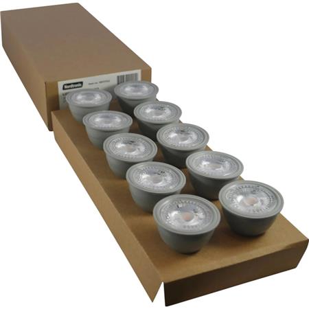 NORDTRONIC 10 STK. LYSKILDE GU10 4,8W 4000K CRI>90 - Easylight.dk
