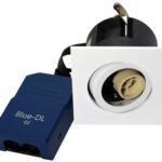 SOLAR LIGHT BLUE-DL 66 G2 FIRKANTET OUT GU10 HVID