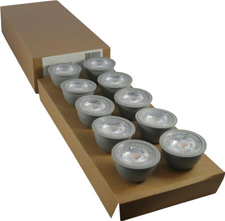 NORDTRONIC 10 STK. LYSKILDE GU10 4,8W 3000K CRI>90 - Easylight.dk